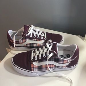 Vans Old Skool Woman’s Sneakers - Plaid & Purple